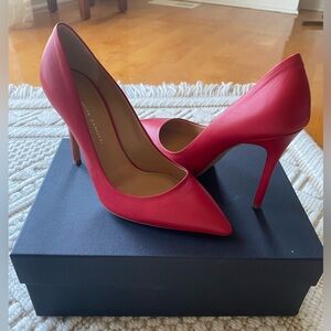 Authentic and New: Giuseppe Zanotti Red Leather Stiletto Heels